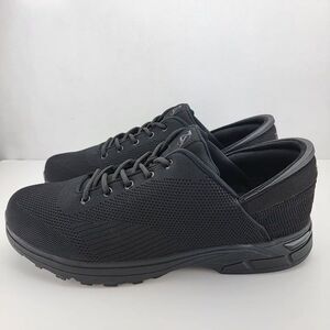 Zeba Mens Size 15 X-WIDE Jet Black Sneakers Z20M10X NWOB W/ Socks & Laces